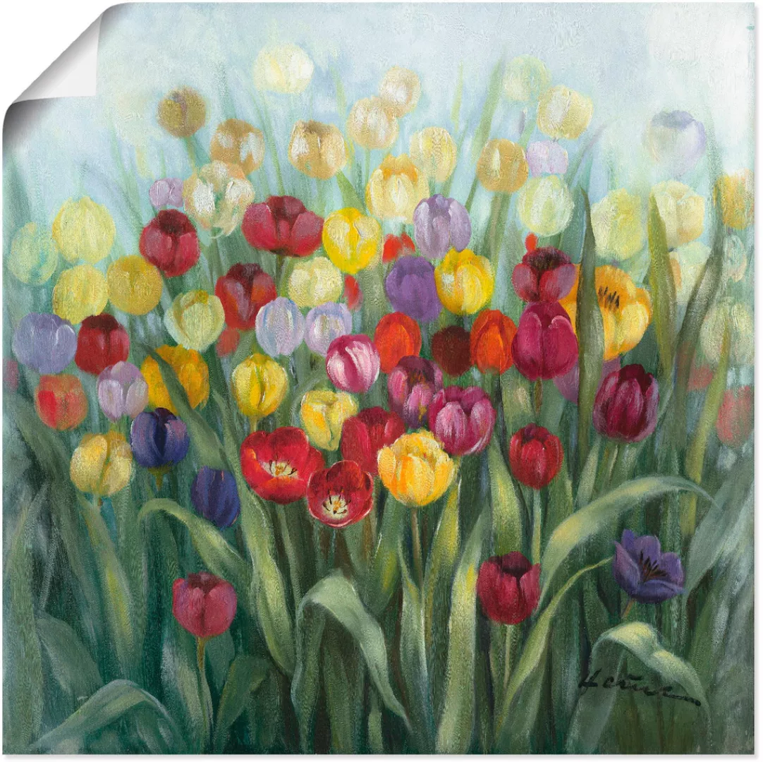 Artland Wandbild "Tulpenwiese II", Blumenwiese, (1 St.), als Alubild, Outdo günstig online kaufen