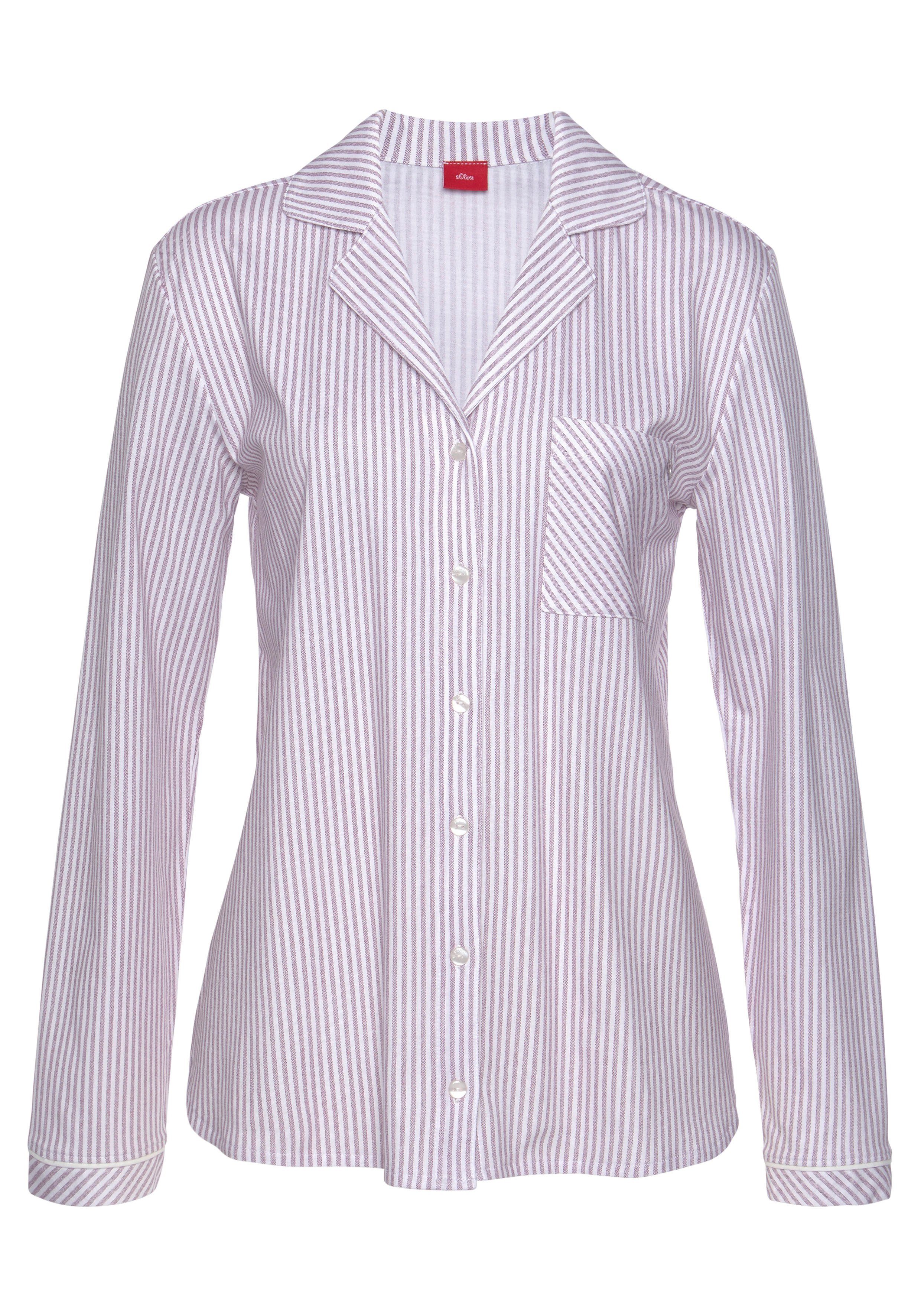 s.Oliver Pyjamaoberteil, in gestreiftem Design günstig online kaufen
