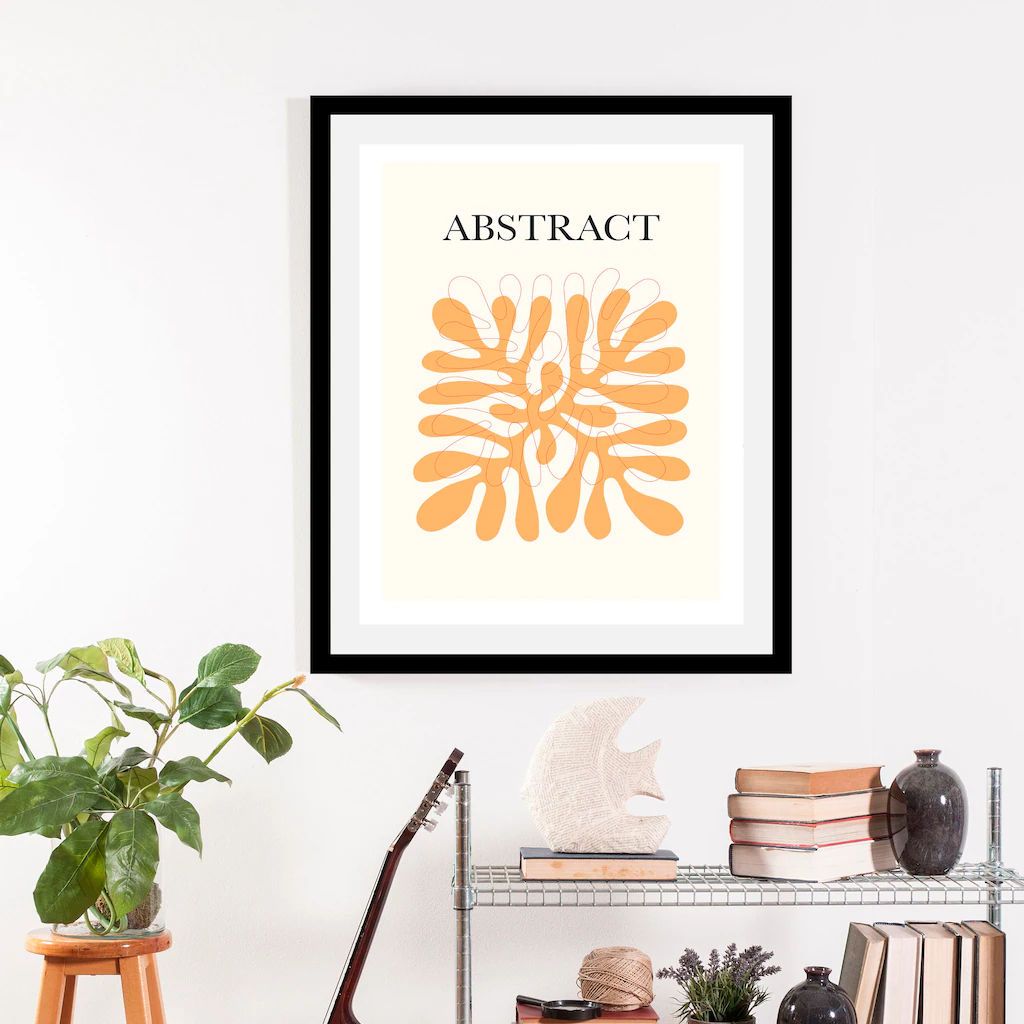 queence Bild "Abstract", Blumen, (1 St.), gerahmt günstig online kaufen