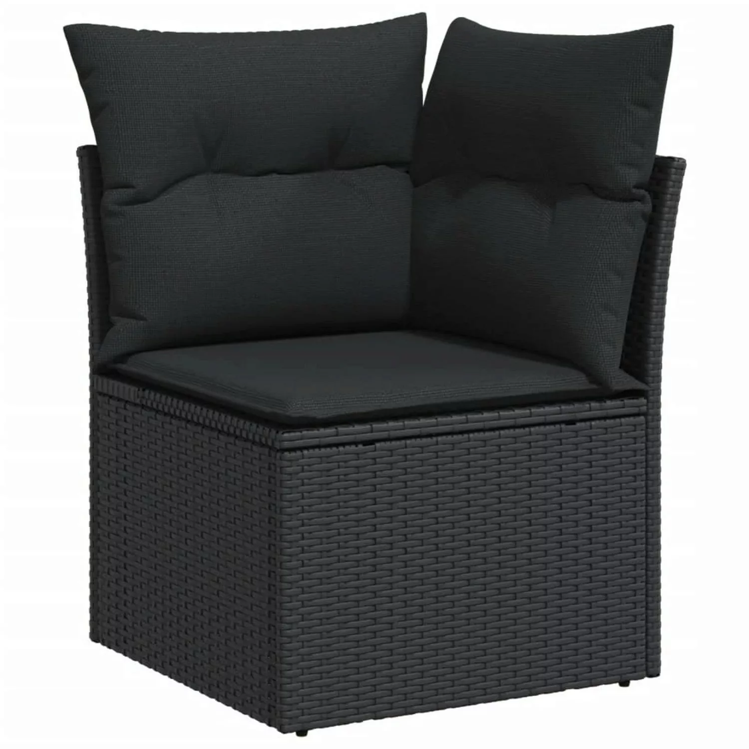 vidaXL 6-tlg Garten-Sofagarnitur mit Kissen Schwarz Poly Rattan Modell 177 günstig online kaufen