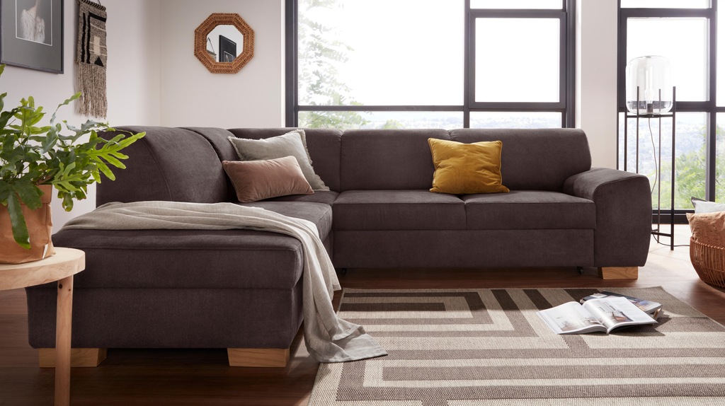 DOMO collection Ecksofa "Incanto kubische Formensprache, komfortabel, L-For günstig online kaufen
