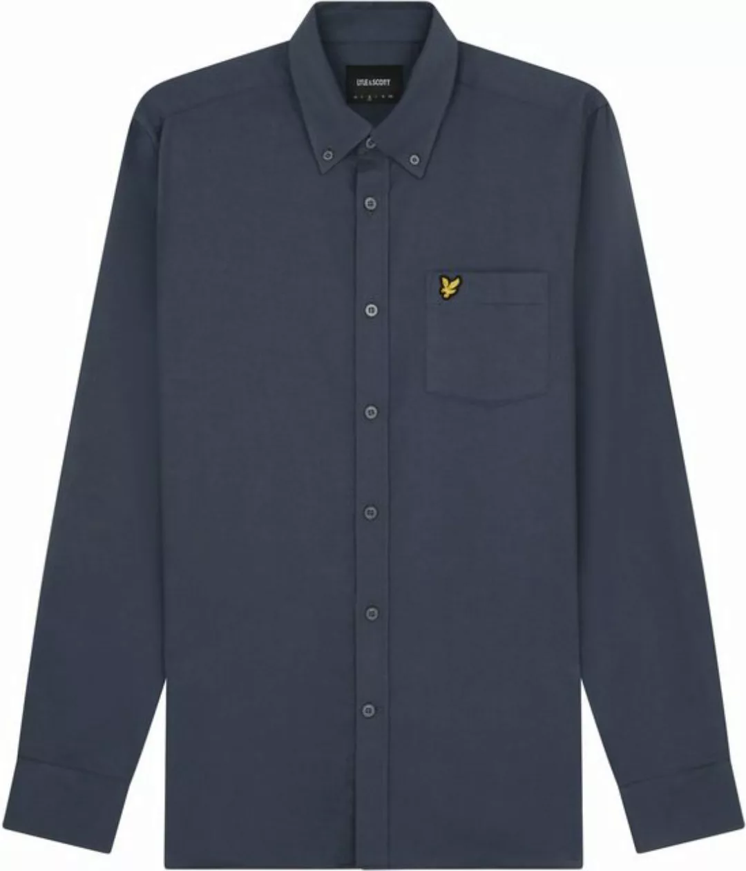 Lyle & Scott Langarmhemd mit dezenter Logostickerei auf der Brust günstig online kaufen