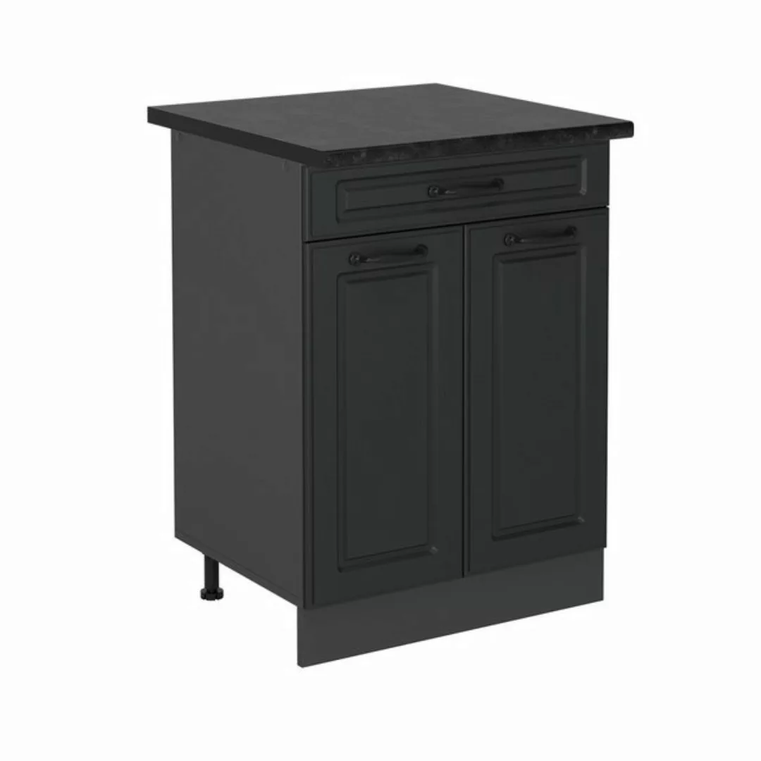 Vicco Unterschrank R-Line, Anthrazit Landhaus/Anthrazit, 60 cm, AP Anthrazi günstig online kaufen