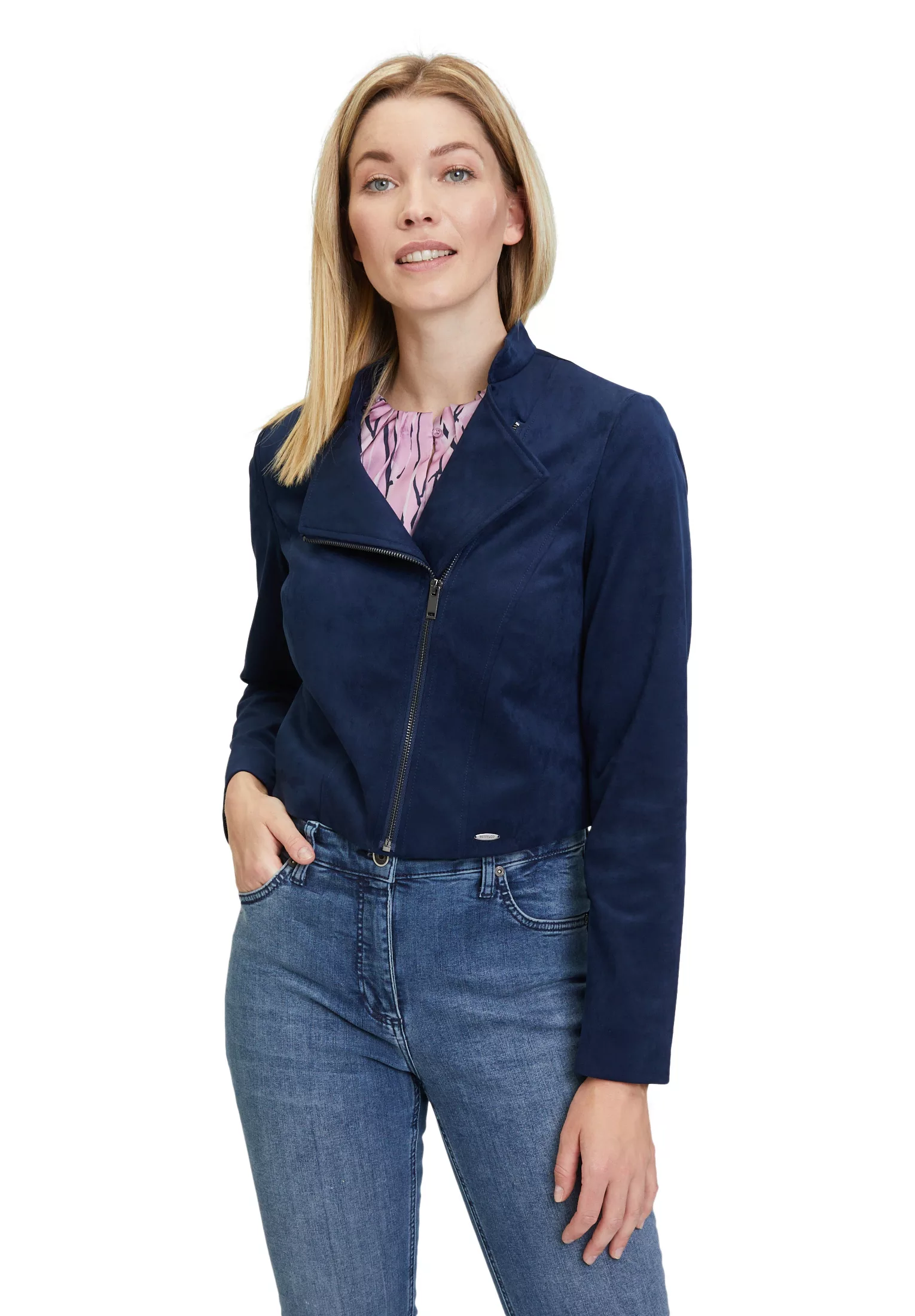 Betty&Co Jackenblazer "Betty & Co Bolero-Jacke mit Stehkragen", Material günstig online kaufen