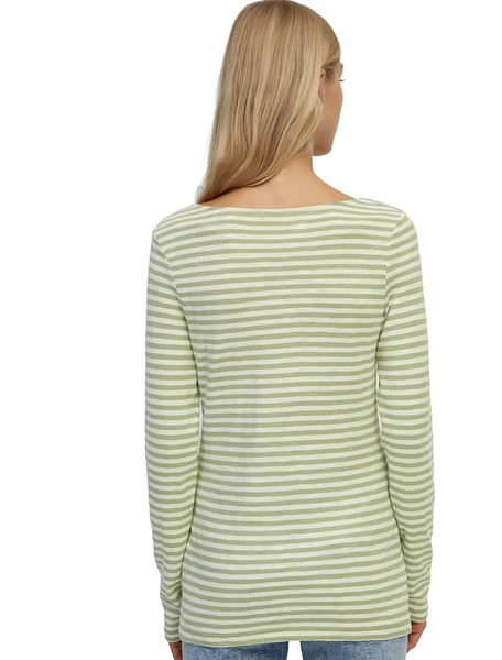 Gestreiftes Langarm-shirt - T- Shirt Long Sleeve - Aus Bio-baumwolle günstig online kaufen