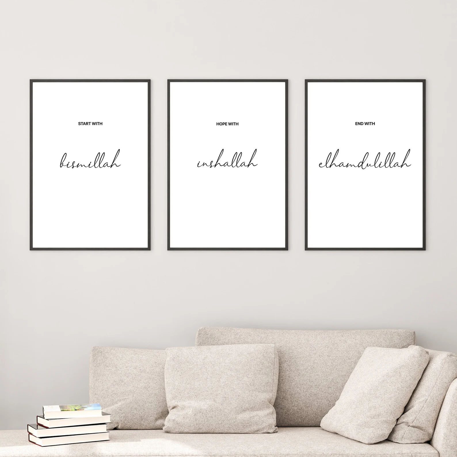 WANDKIND Poster Start with Bismillah 3er günstig online kaufen