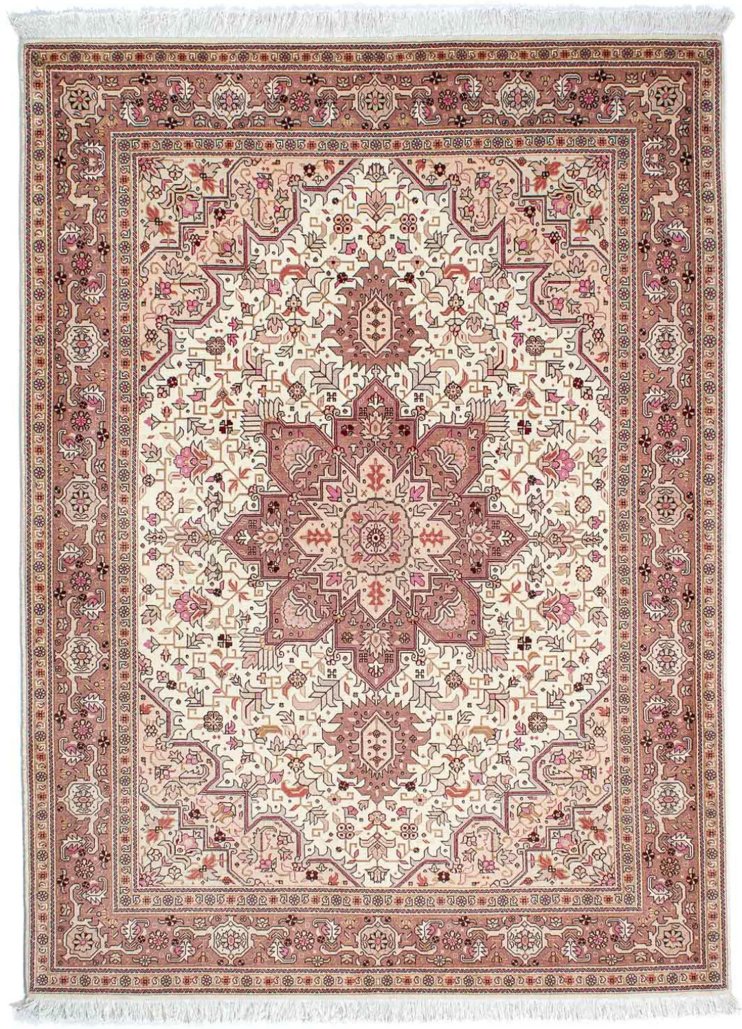 morgenland Wollteppich »Täbriz - 60 Raj Medaillon 206 x 151 cm«, rechteckig günstig online kaufen