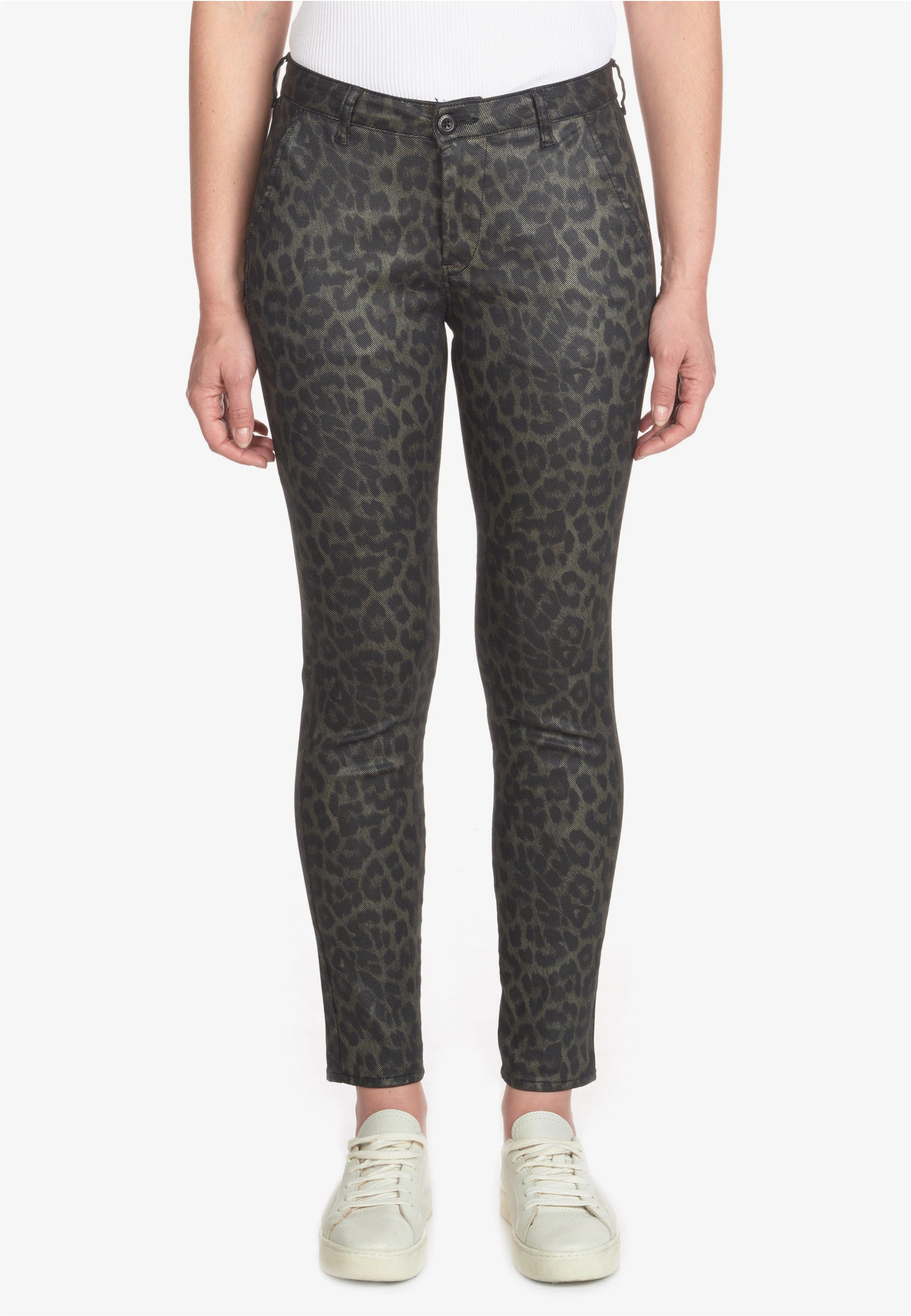 Le Temps Des Cerises Slim-fit-Jeans "FLEXY", im stylischen Animal-Design günstig online kaufen