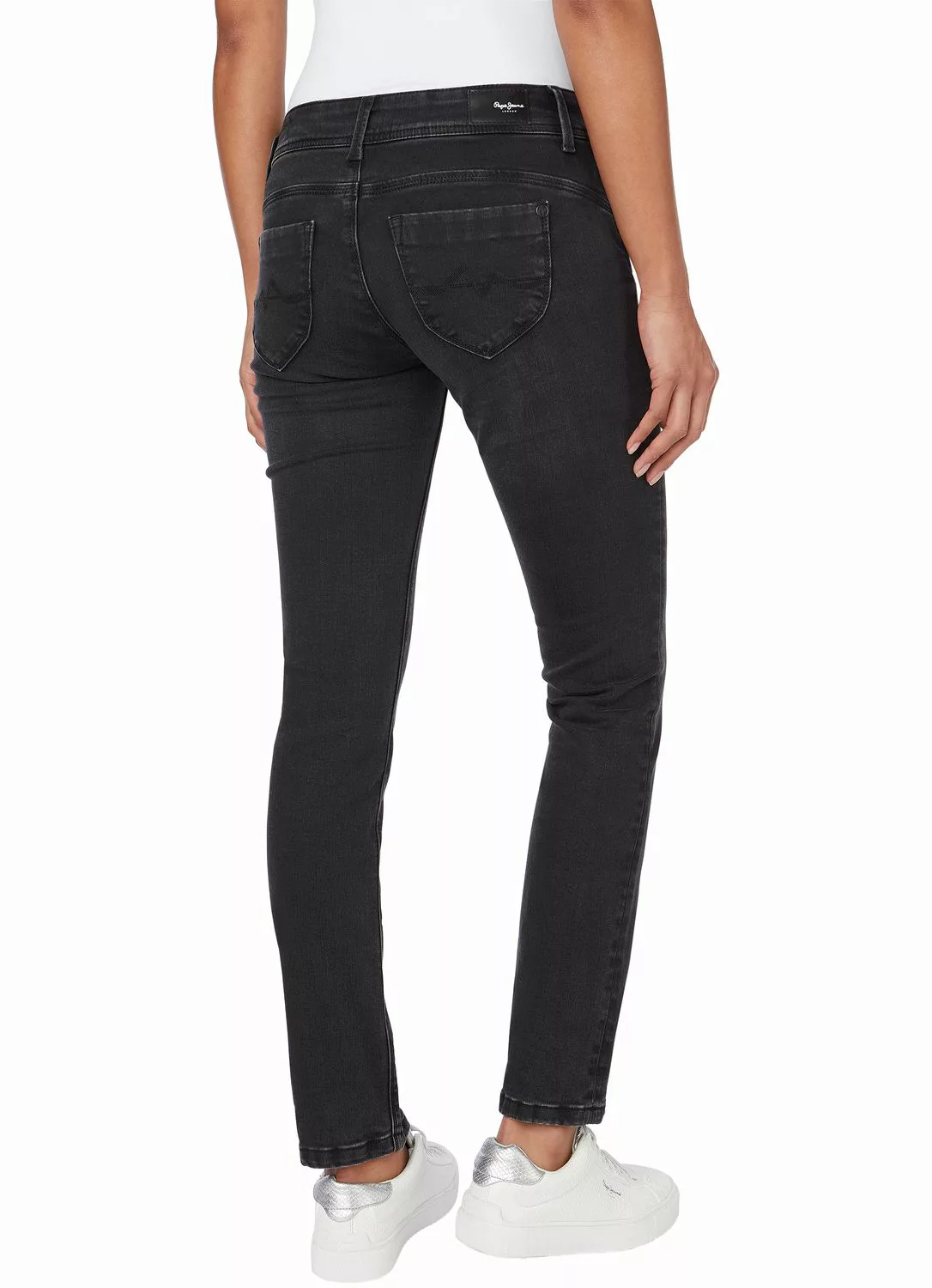 Pepe Jeans Damen Jeans NEW BROOKE - Slim Fit - Schwarz - Black Denim günstig online kaufen