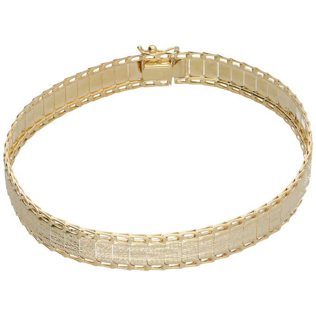 Luigi Merano Armband "Fantasiekette, matt und glanz, Gold 375" günstig online kaufen