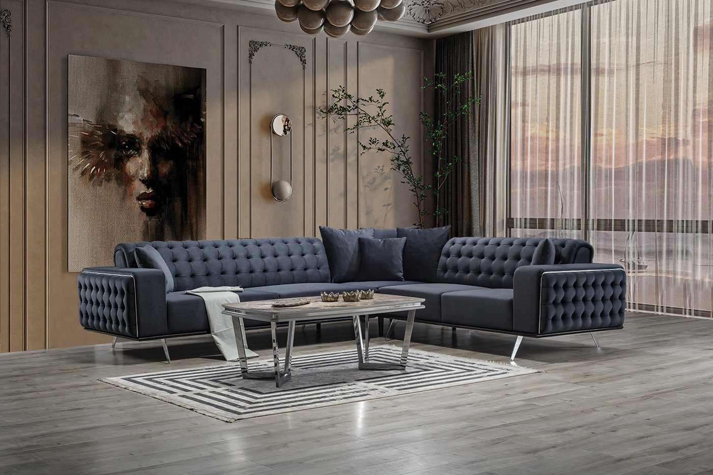 Viva Möbel Sofa TOGO, Luxuriöses Design mit erstklassigem Komfort. günstig online kaufen