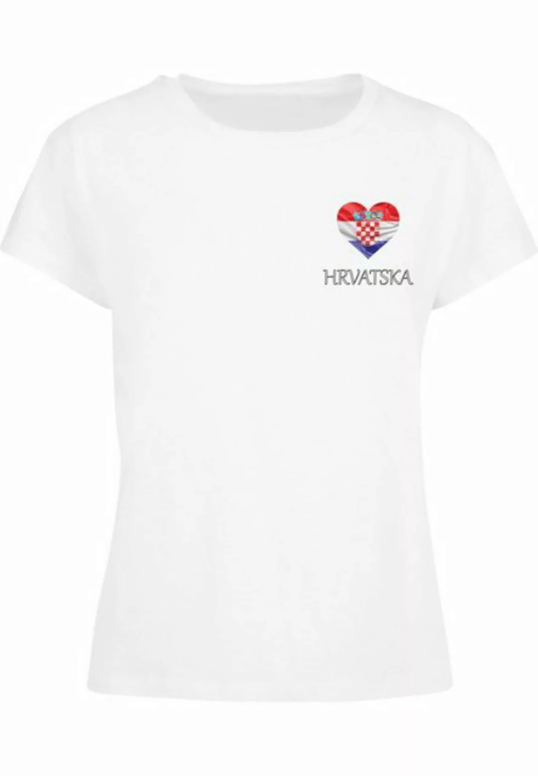 Merchcode T-Shirt Merchcode Ladies Merchcode Football - Croatia T-shirt (1- günstig online kaufen