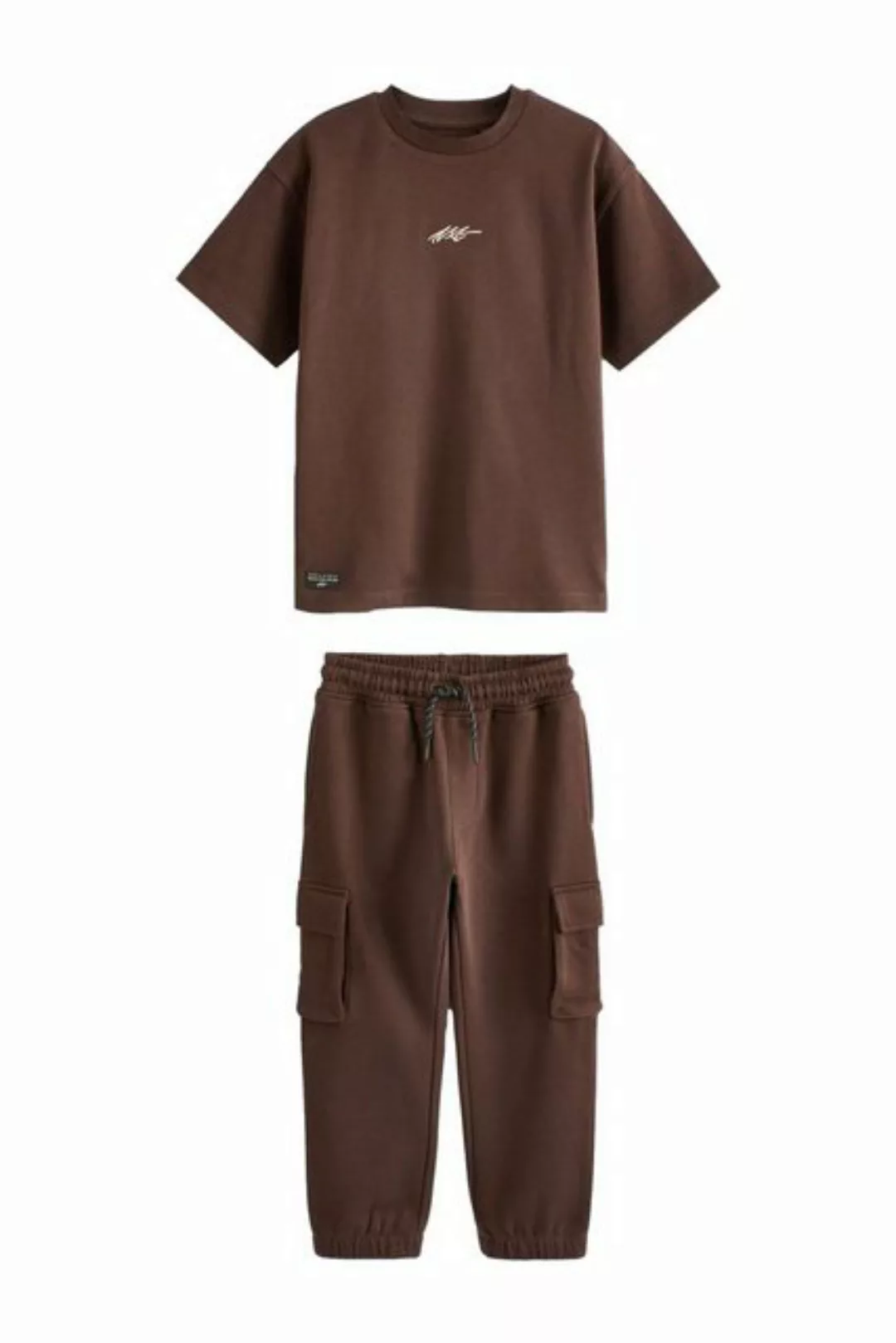 Next Shirt & Hose Cargo-Jogginghose und T-Shirt im Set (2-tlg) günstig online kaufen