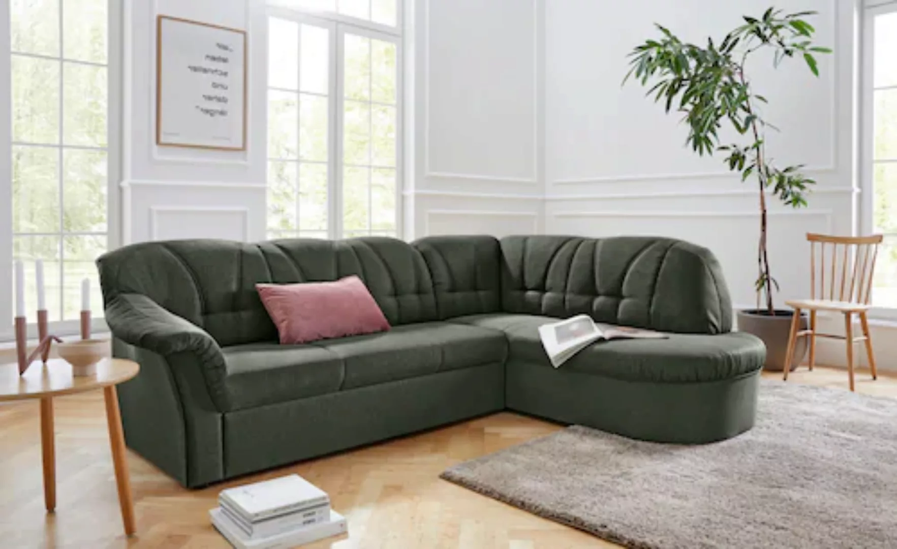 DOMO collection Ecksofa "Pegnitz L-Form", wahlweise mit Bettfunktion günstig online kaufen