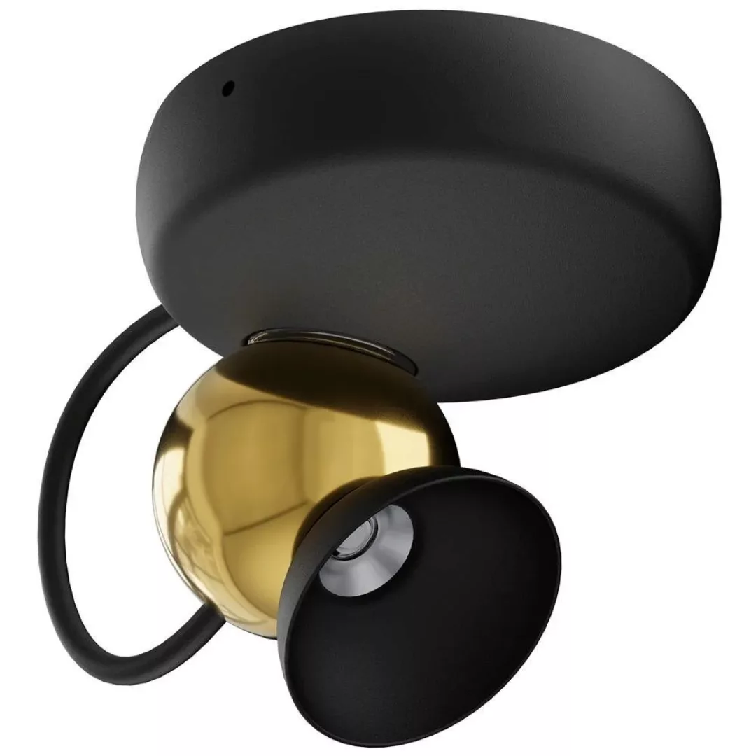 LED Deckenleuchte Duck in Schwarz und Gold 10W 782lm günstig online kaufen