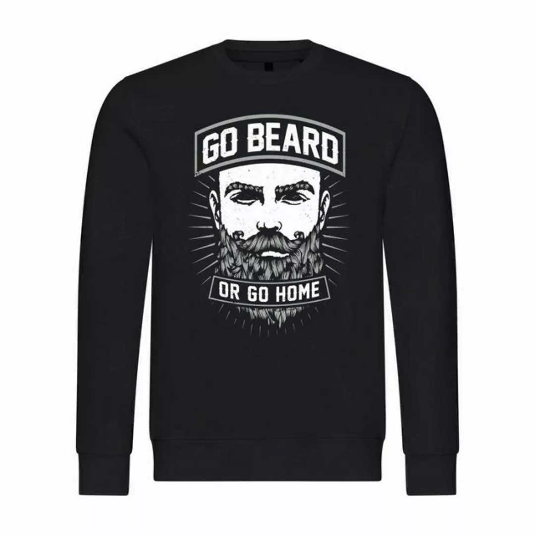 deinshirt Kapuzenpullover Herren Pullover Go beard or go home Mit Print Mot günstig online kaufen