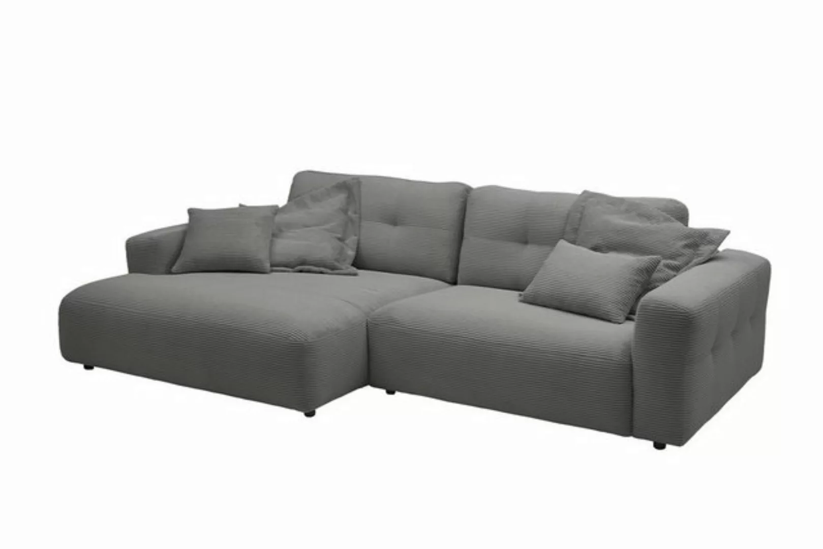 KAWOLA Ecksofa MIKA, Cord, Longchair rechts od. links, versch. Farben günstig online kaufen