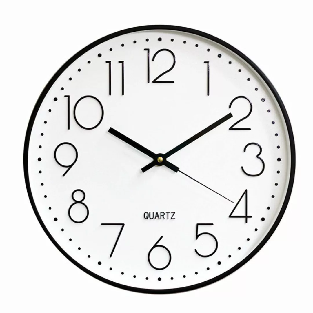 zggzerg Wanduhr 30cm Quartz Lautlos Wanduhr, günstig online kaufen