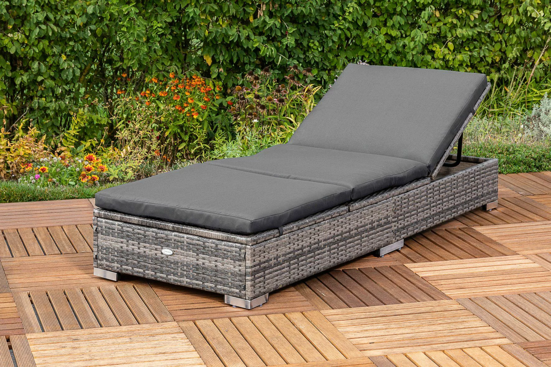 MERXX Gartenliege "TOPSELLER", (1 Liege, inkl. Auflage), pulverbeschichtete günstig online kaufen