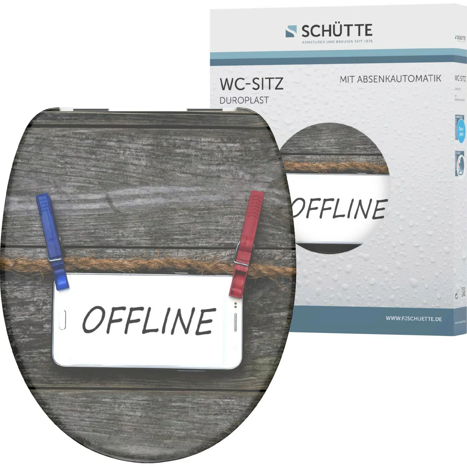 Schütte WC-Sitz Offline Duroplast mit Absenkautomatik günstig online kaufen