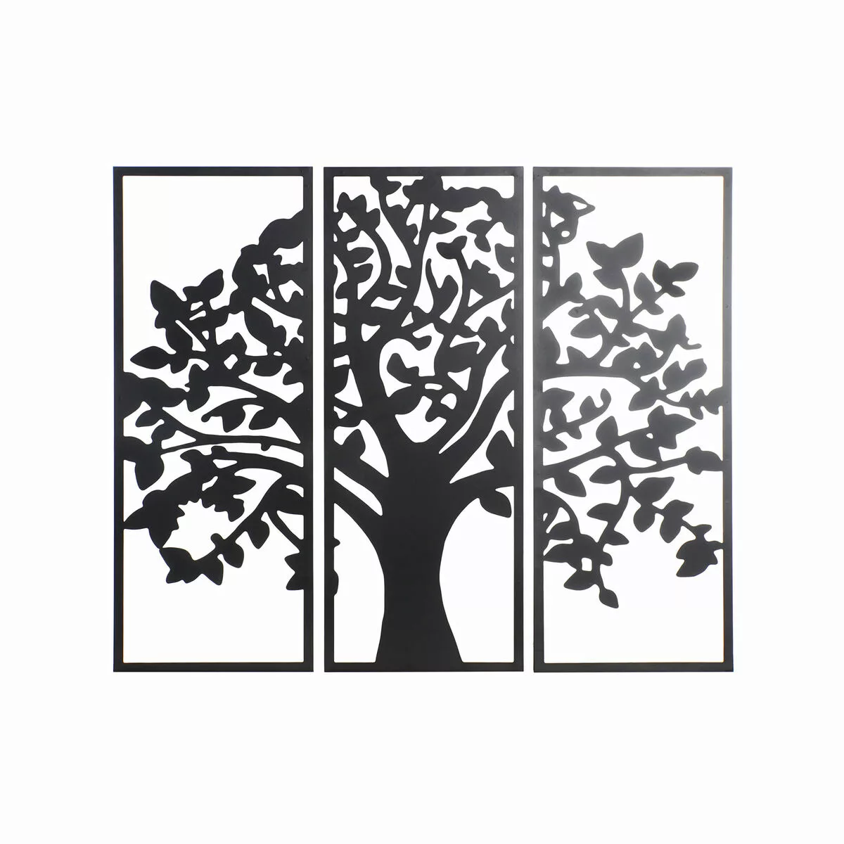Wanddekoration Dkd Home Decor 3 Stück Schwarz Baum Metall (105 X 1,5 X 91 C günstig online kaufen