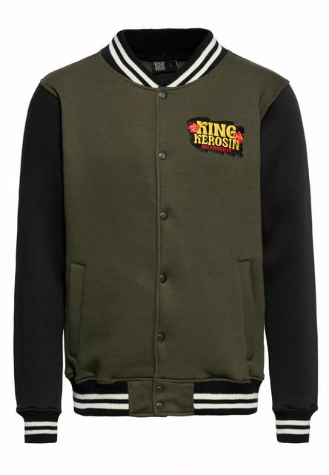 KingKerosin Collegejacke Big Kahunas im Tiki-Style günstig online kaufen