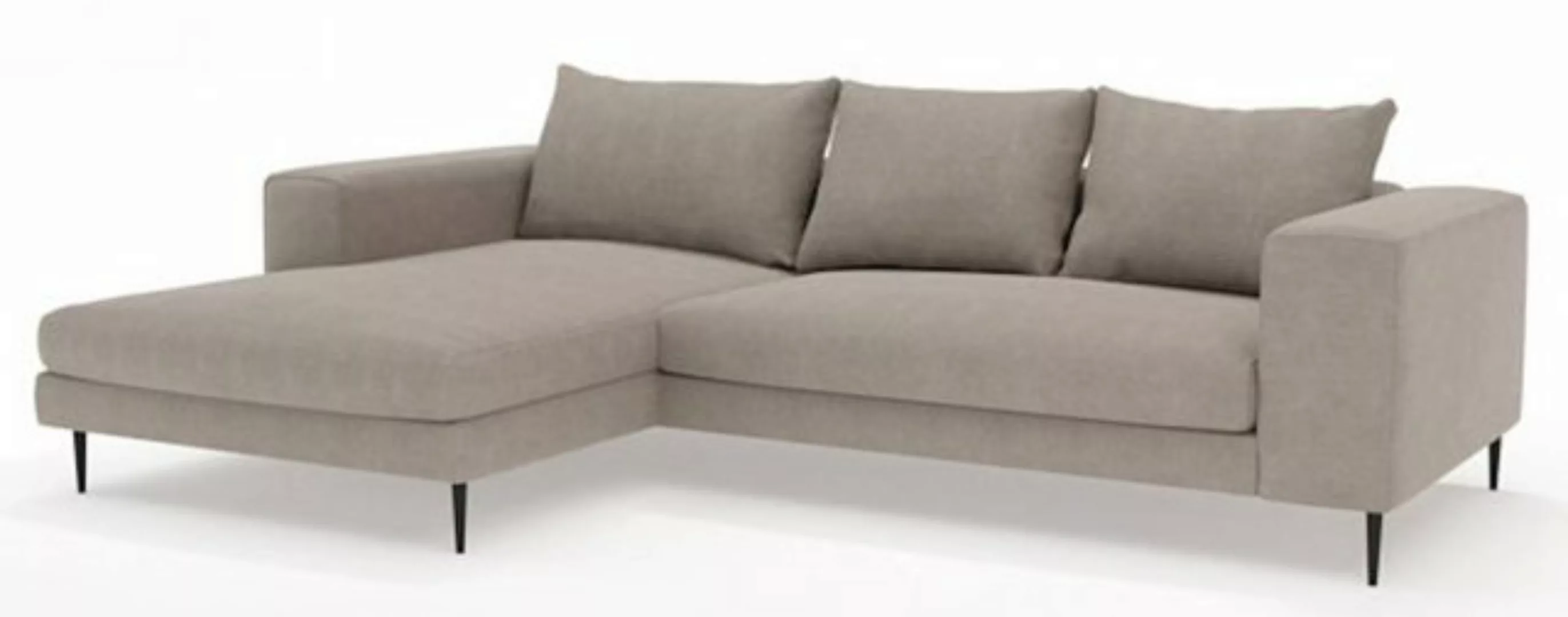 Feldmann-Wohnen Ecksofa Austin, 1 Teile, 295x170x83cm taupe grau Recamiere günstig online kaufen