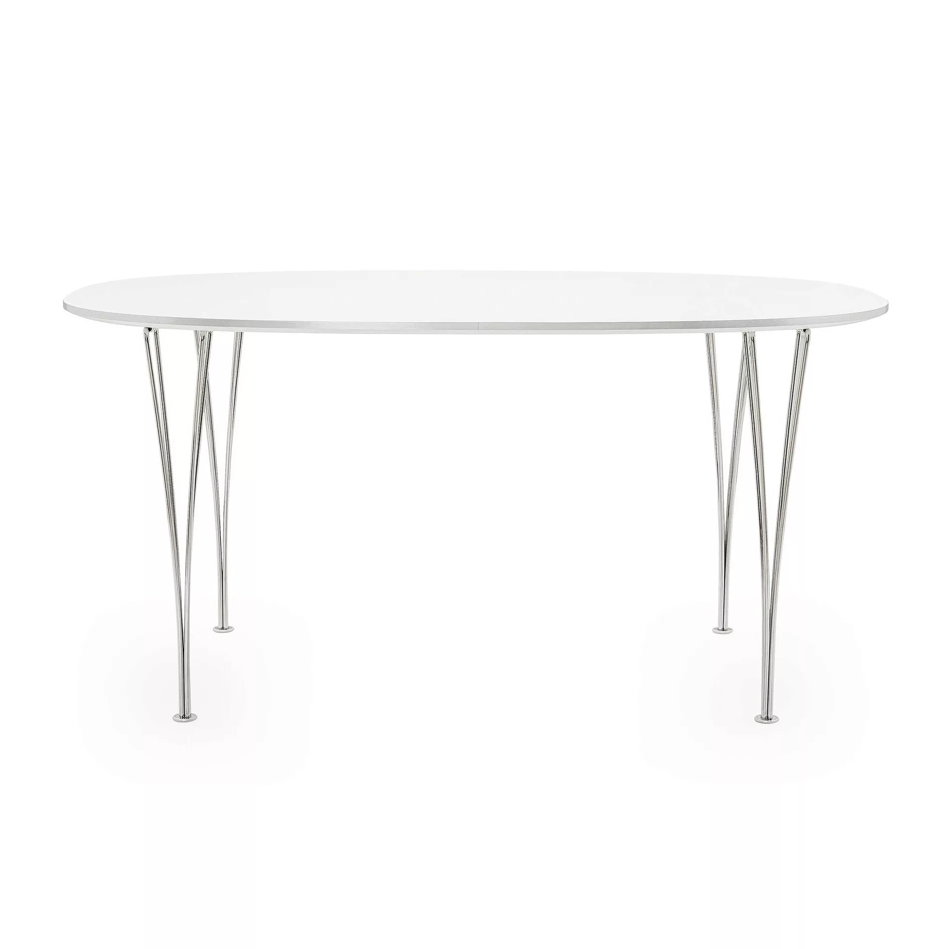 Fritz Hansen - B616 Super-elliptischer Tisch 170x100x72cm - weiß/Laminat mi günstig online kaufen