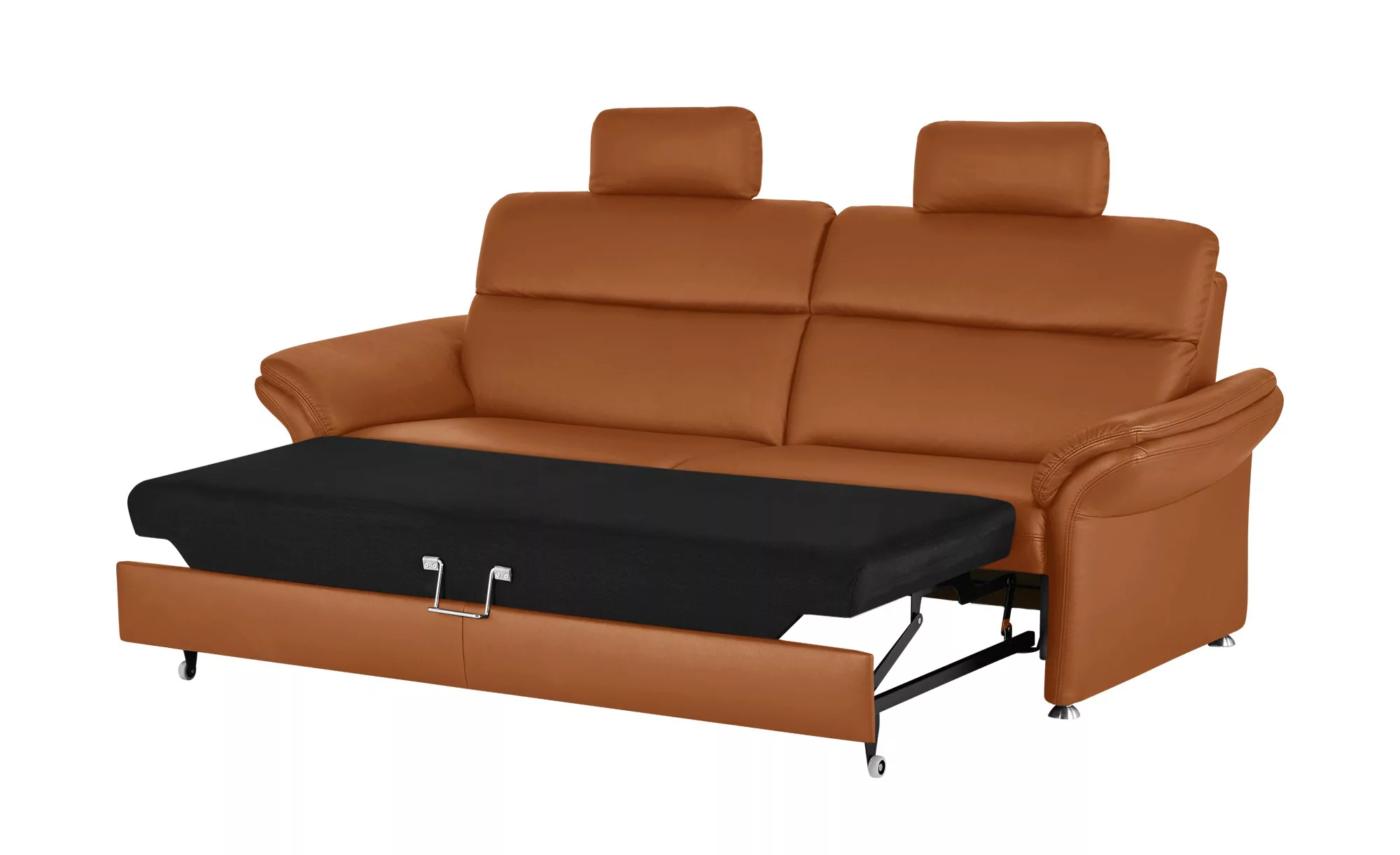 meinSofa Einzelsofa Leder Manon ¦ orange ¦ Maße (cm): B: 228 H: 94 T: 92.0 günstig online kaufen