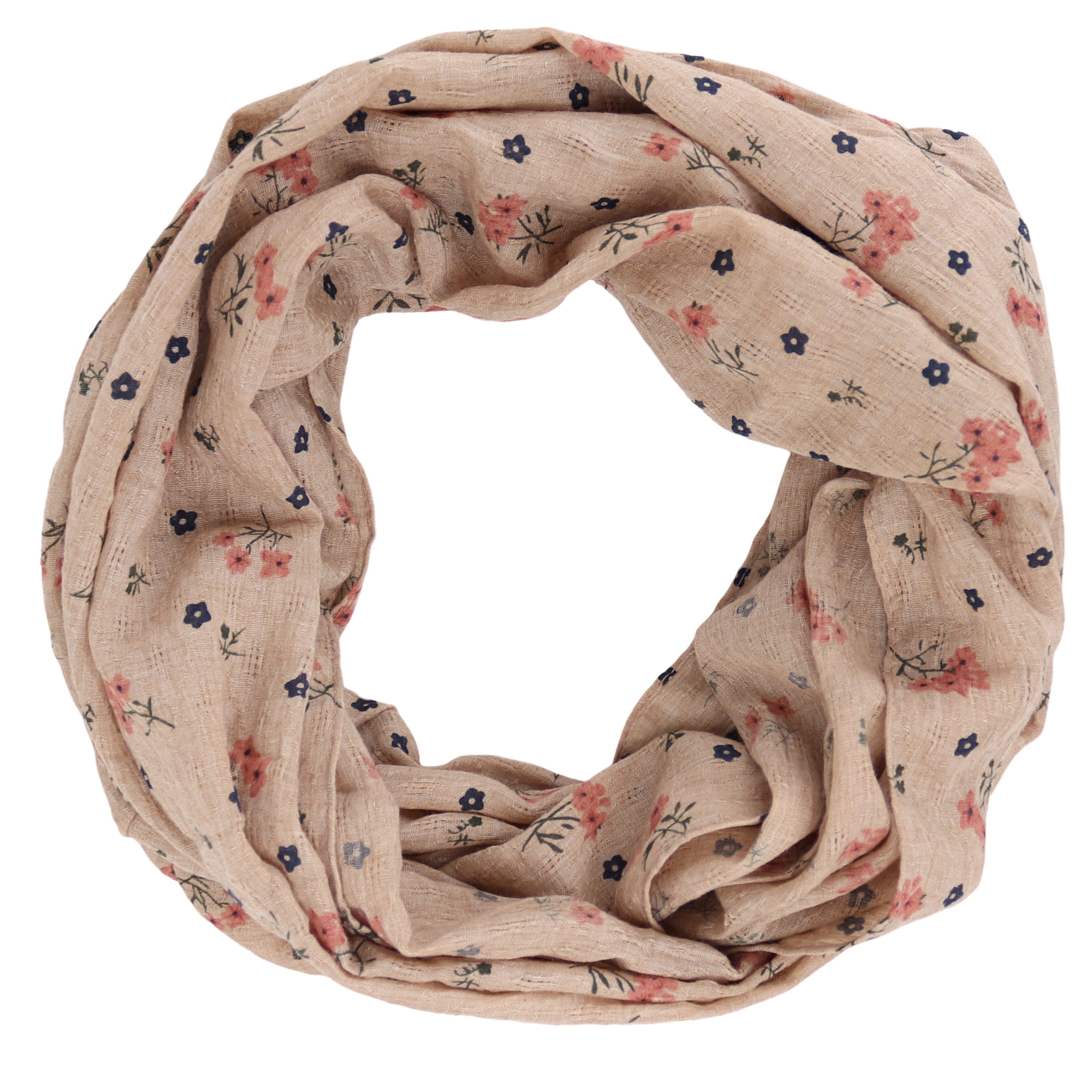MIRROSI Loop Damen Schal mit Blumen-Muster günstig online kaufen
