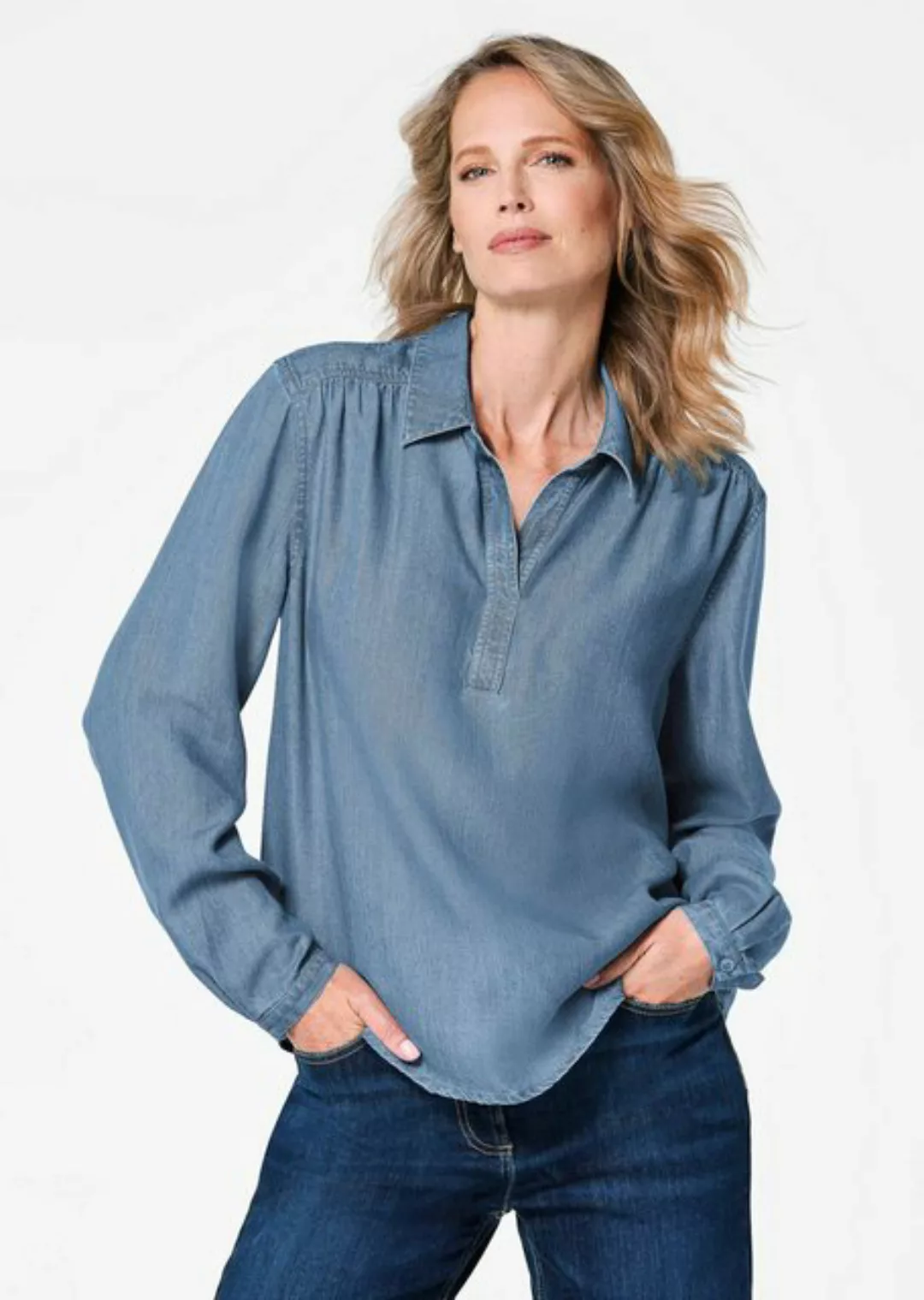 GOLDNER Klassische Bluse Kurzgröße: Bluse günstig online kaufen