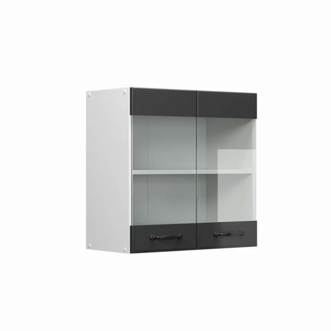 Vicco Glashängeschrank R-Line, Anthrazit Landhaus/Weiß, 60 cm günstig online kaufen