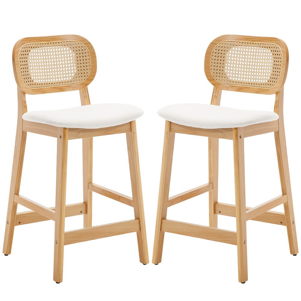 WAHSON OFFICE CHAIRS Barhocker Rattan 2/4er günstig online kaufen