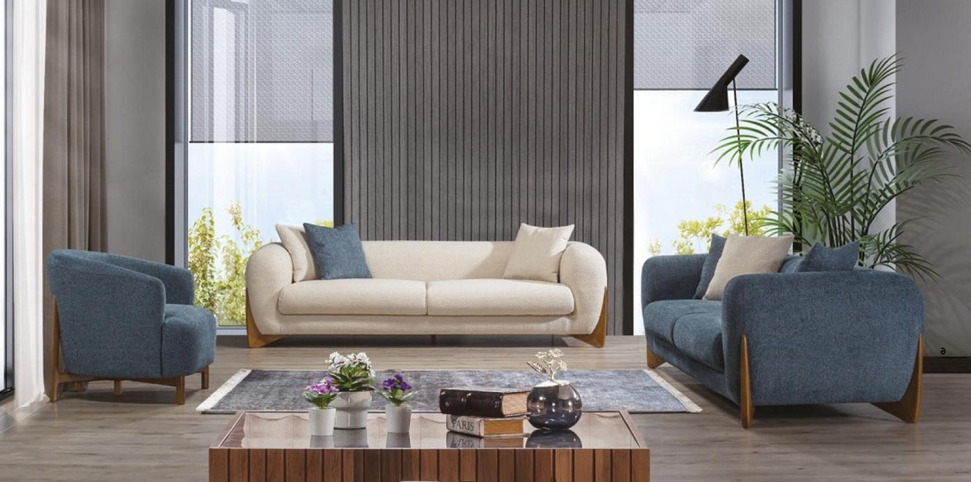 Xlmoebel Sofa Möbel im Stil Italiens: Sofagarnitur mit Couch und Sofa, 3+3+ günstig online kaufen