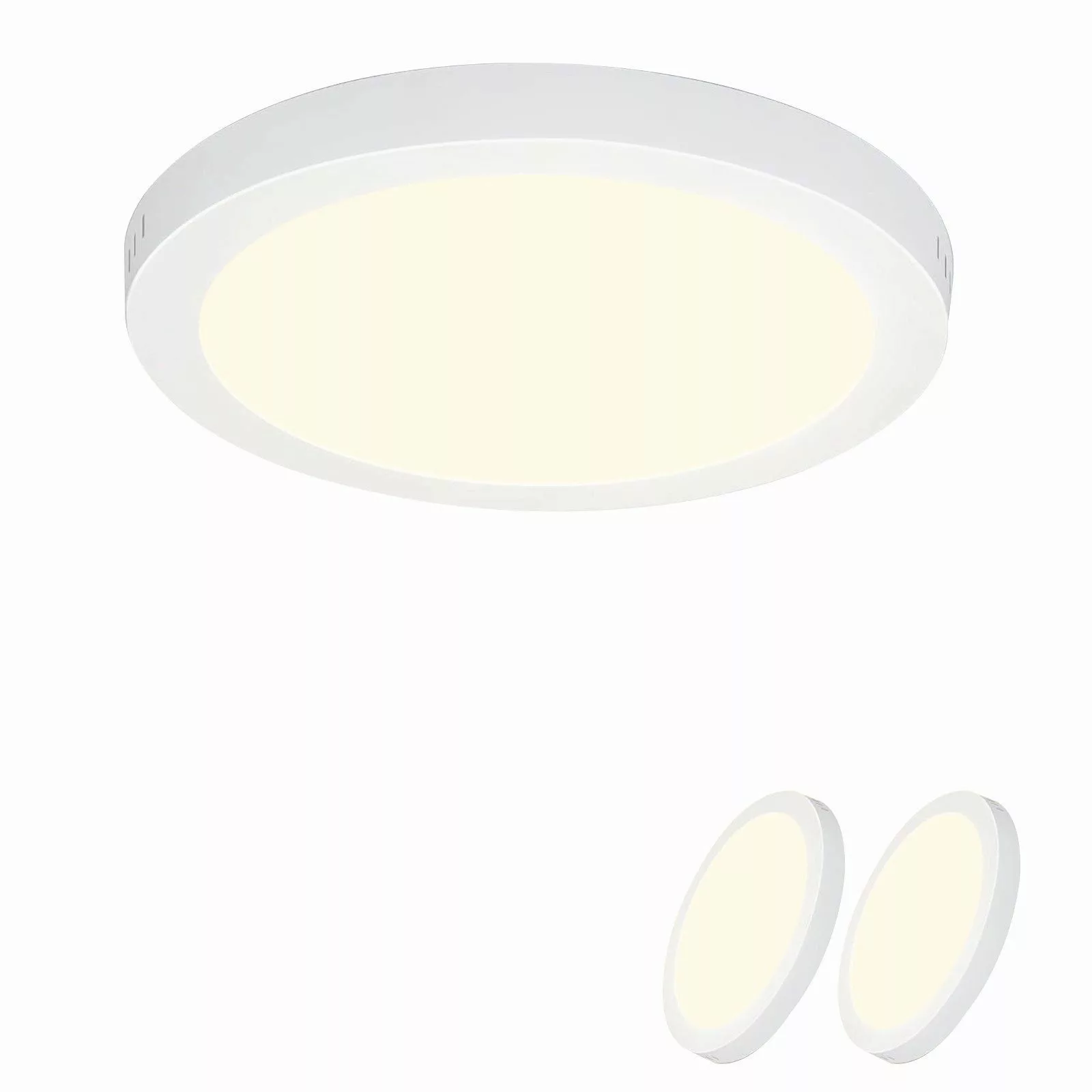 ZMH LED Deckenleuchte Wohnzimmer ∅23CM Weiß günstig online kaufen