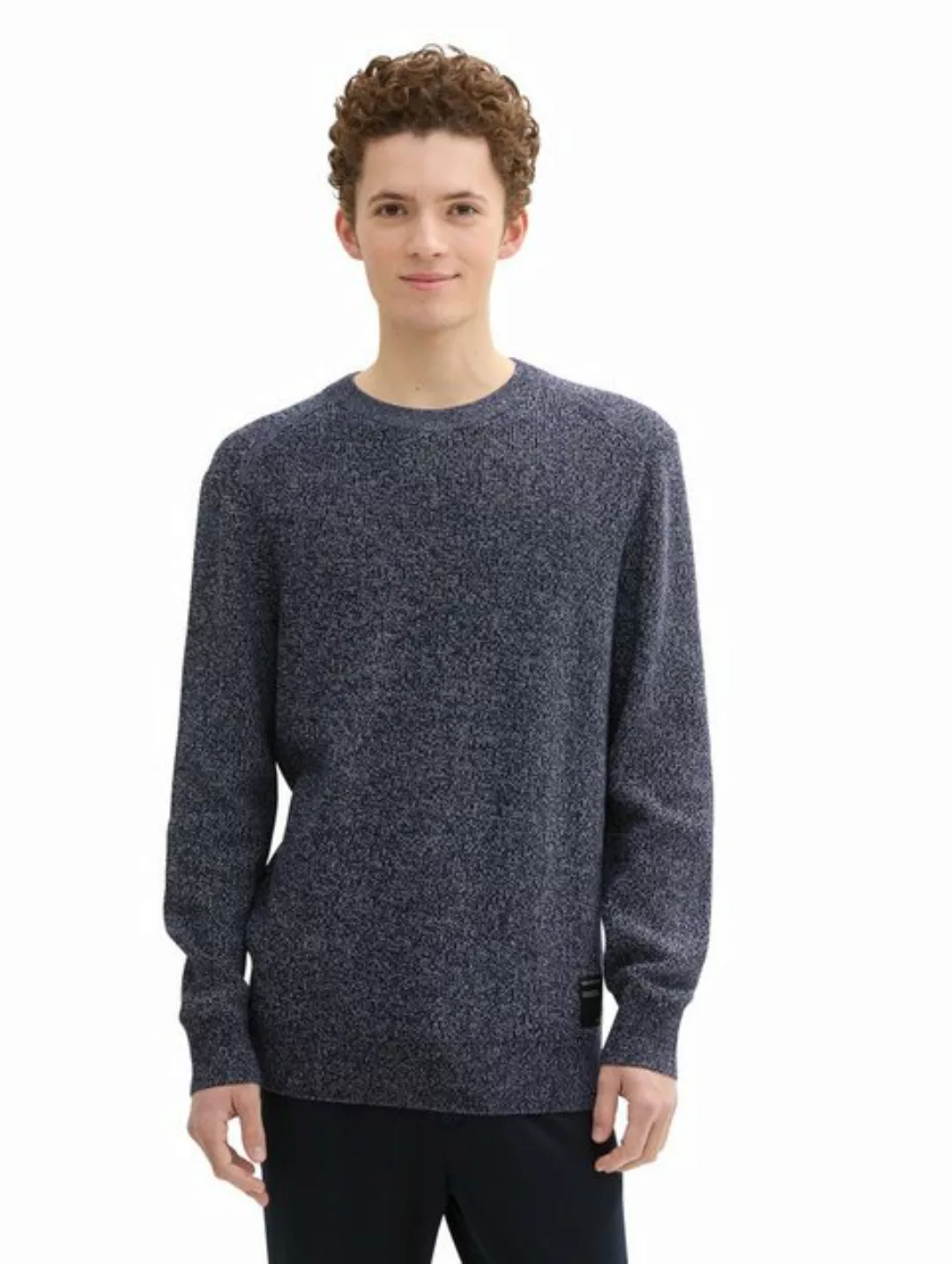 TOM TAILOR Denim Strickpullover Strickpullover in Melange Optik günstig online kaufen