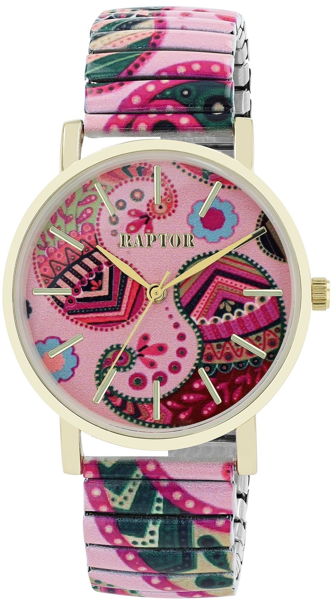 Raptor Quarzuhr Colorful Edition mit Edelstahlzugarmband, günstig online kaufen