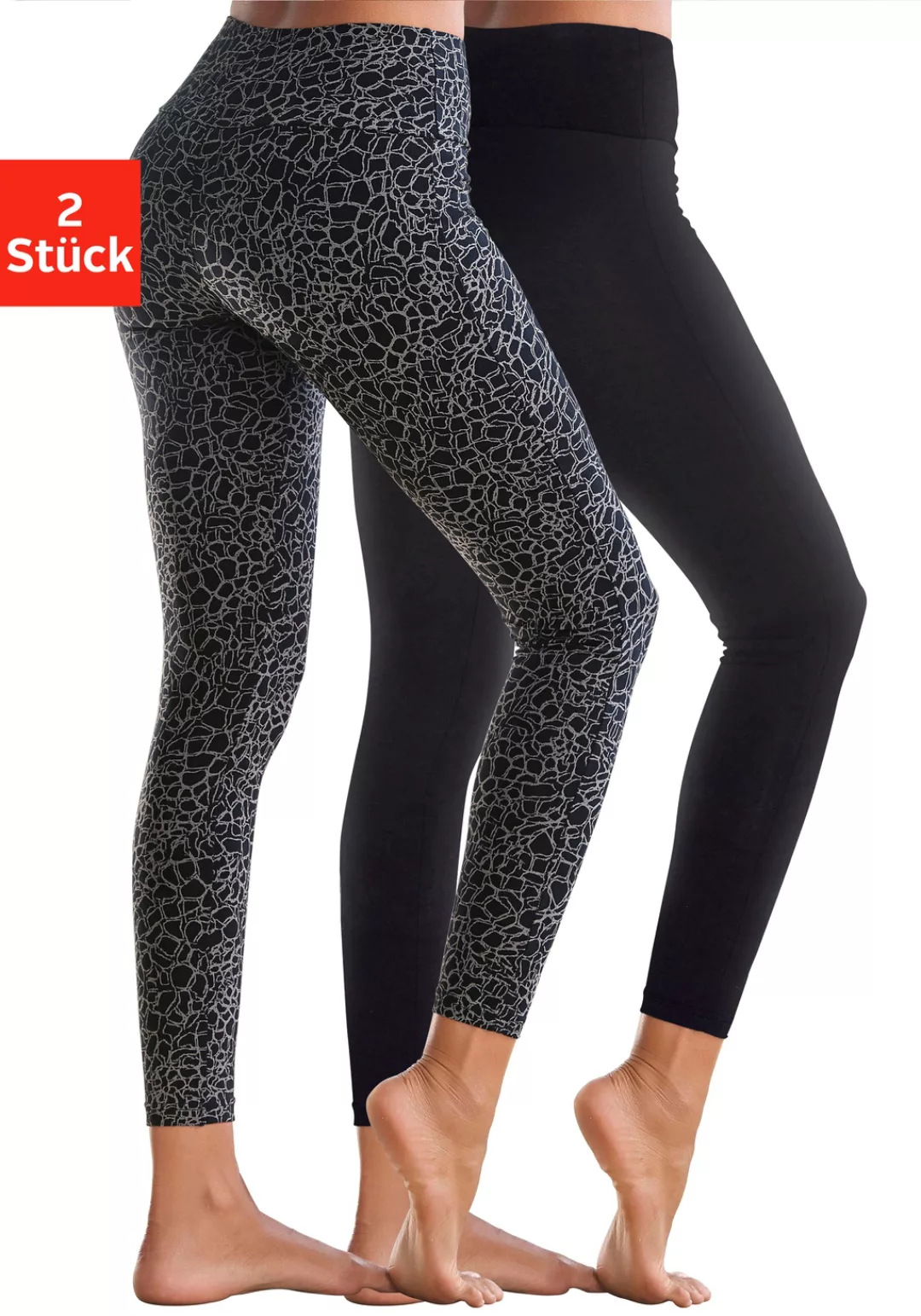 H.I.S Leggings, (2er-Pack), in bedruckt und uni günstig online kaufen