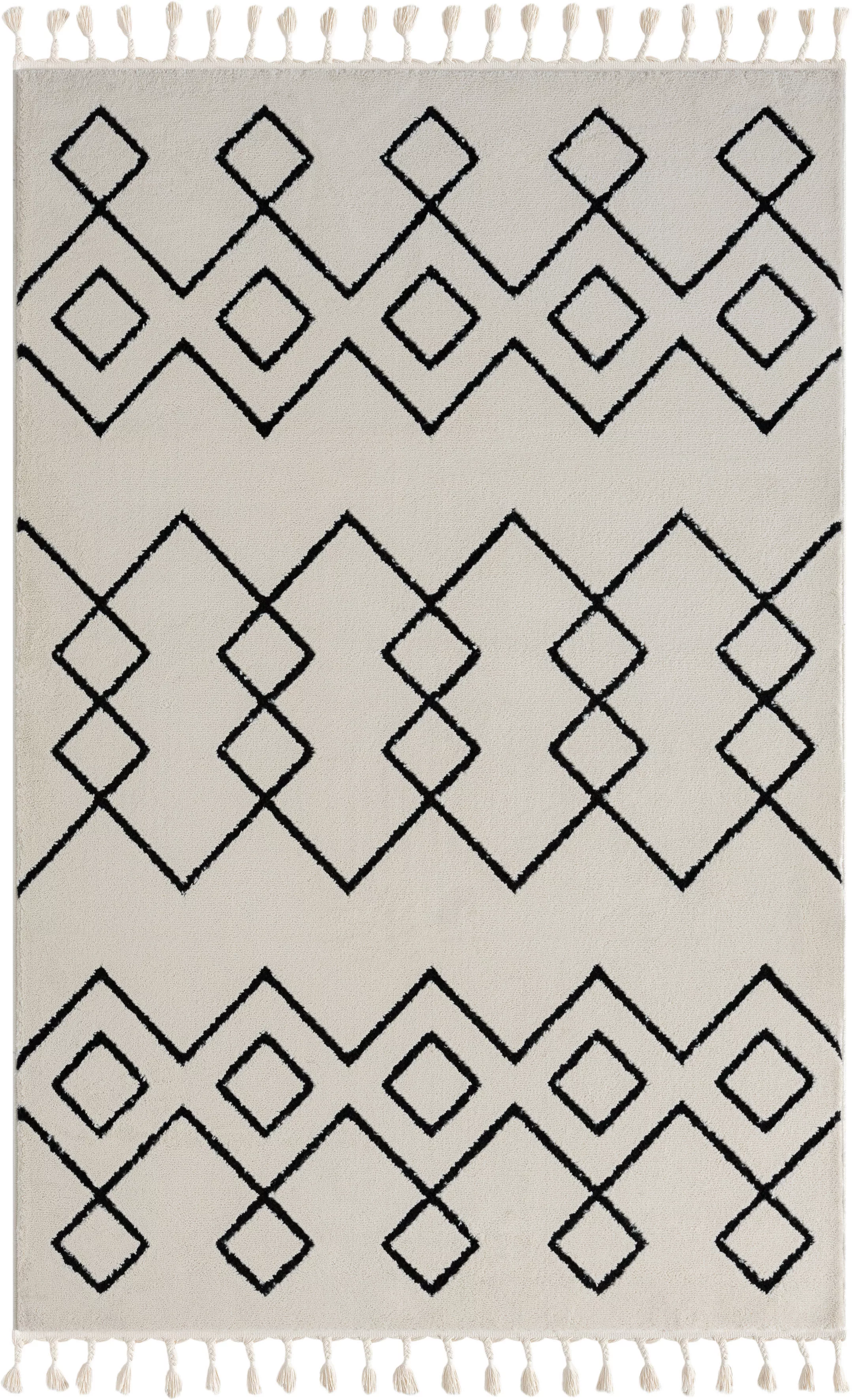 Myflair Möbel & Accessoires Hochflor-Teppich »Moroccan Mural«, rechteckig, günstig online kaufen