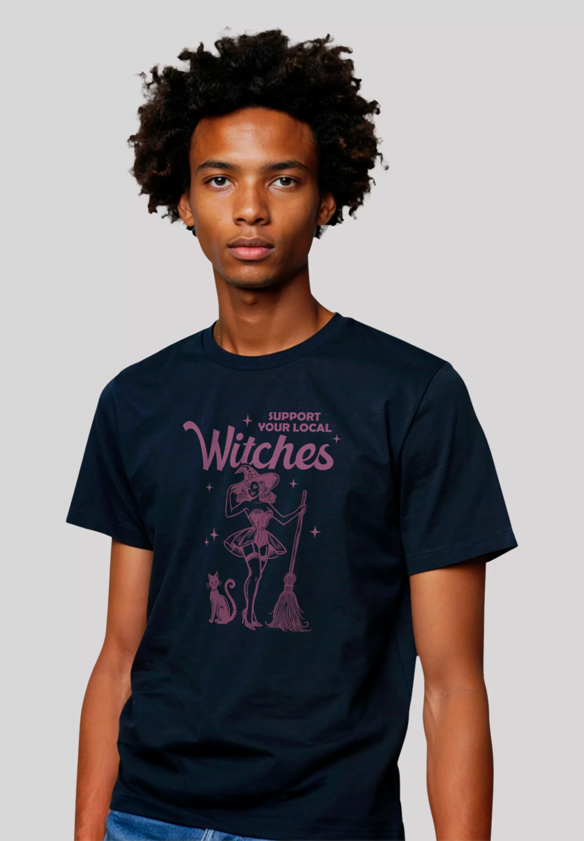 F4NT4STIC T-Shirt "Halloween Witch support your local witches", Premium Qua günstig online kaufen