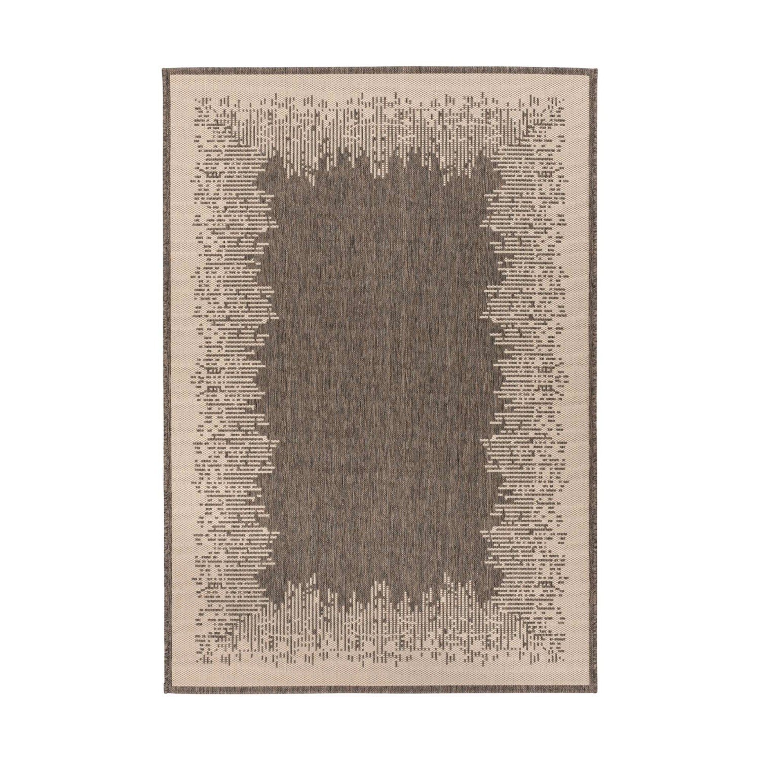 MeGusta Flachflor Teppich Modern Braun - Creme Polypropylen 200x290 cm Paul günstig online kaufen