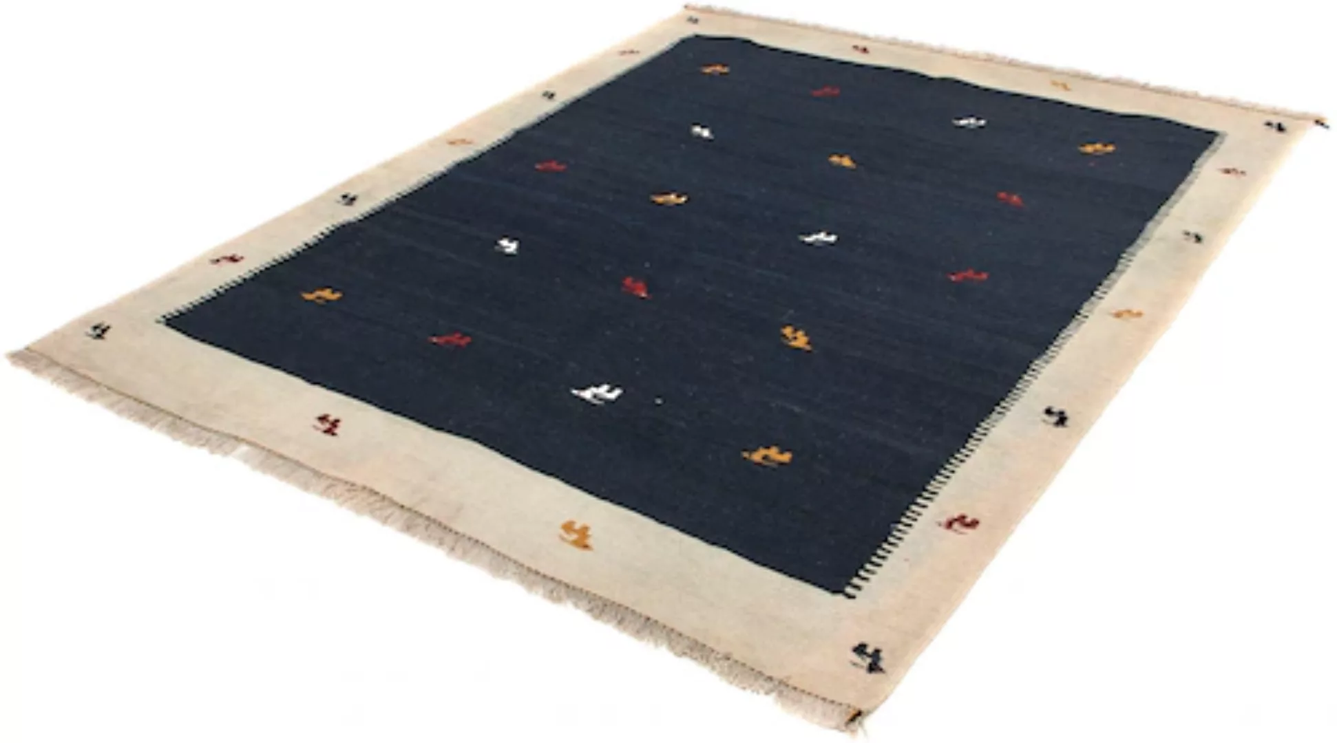 morgenland Wollteppich »Kelim - Oriental - 200 x 152 cm - dunkelblau«, rech günstig online kaufen