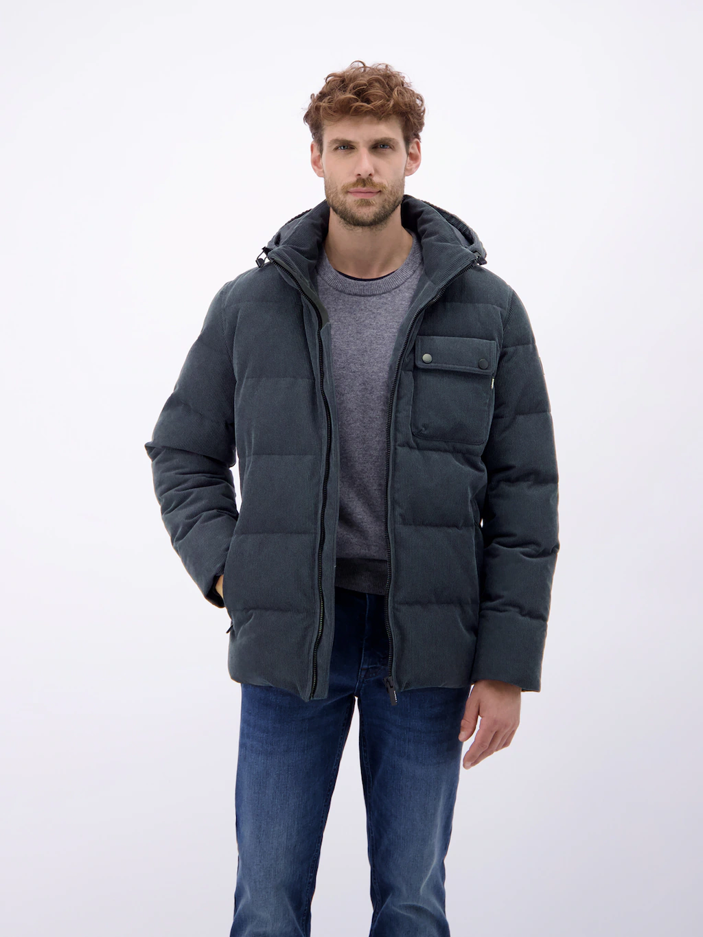 LERROS Steppjacke "LERROS Herren Steppjacke in funktionaler Cord-Optik", mi günstig online kaufen