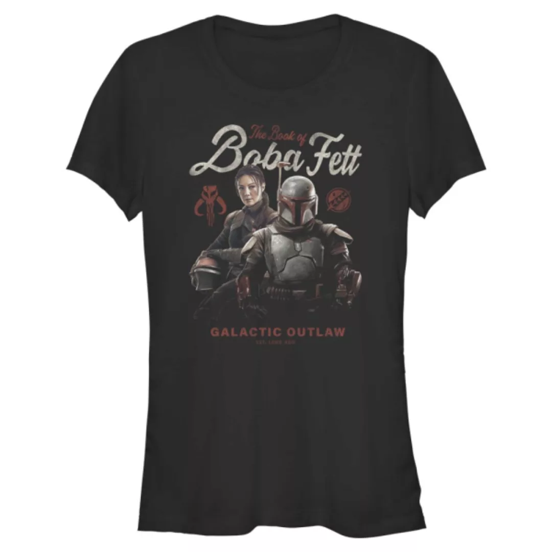 Star Wars - Book of Boba Fett - Gruppe Boba Badge - Frauen T-Shirt günstig online kaufen