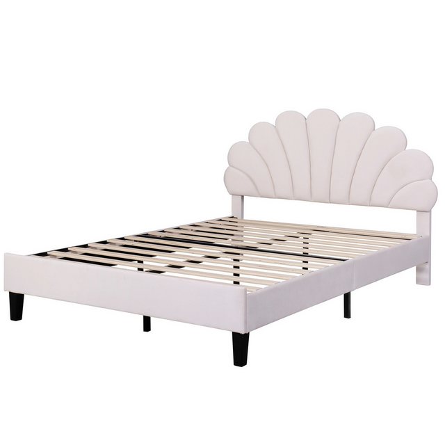 OKWISH Bett Gästebett, Polsterbett Doppelbett 140 x 200 cm (Samtstoff, mit günstig online kaufen