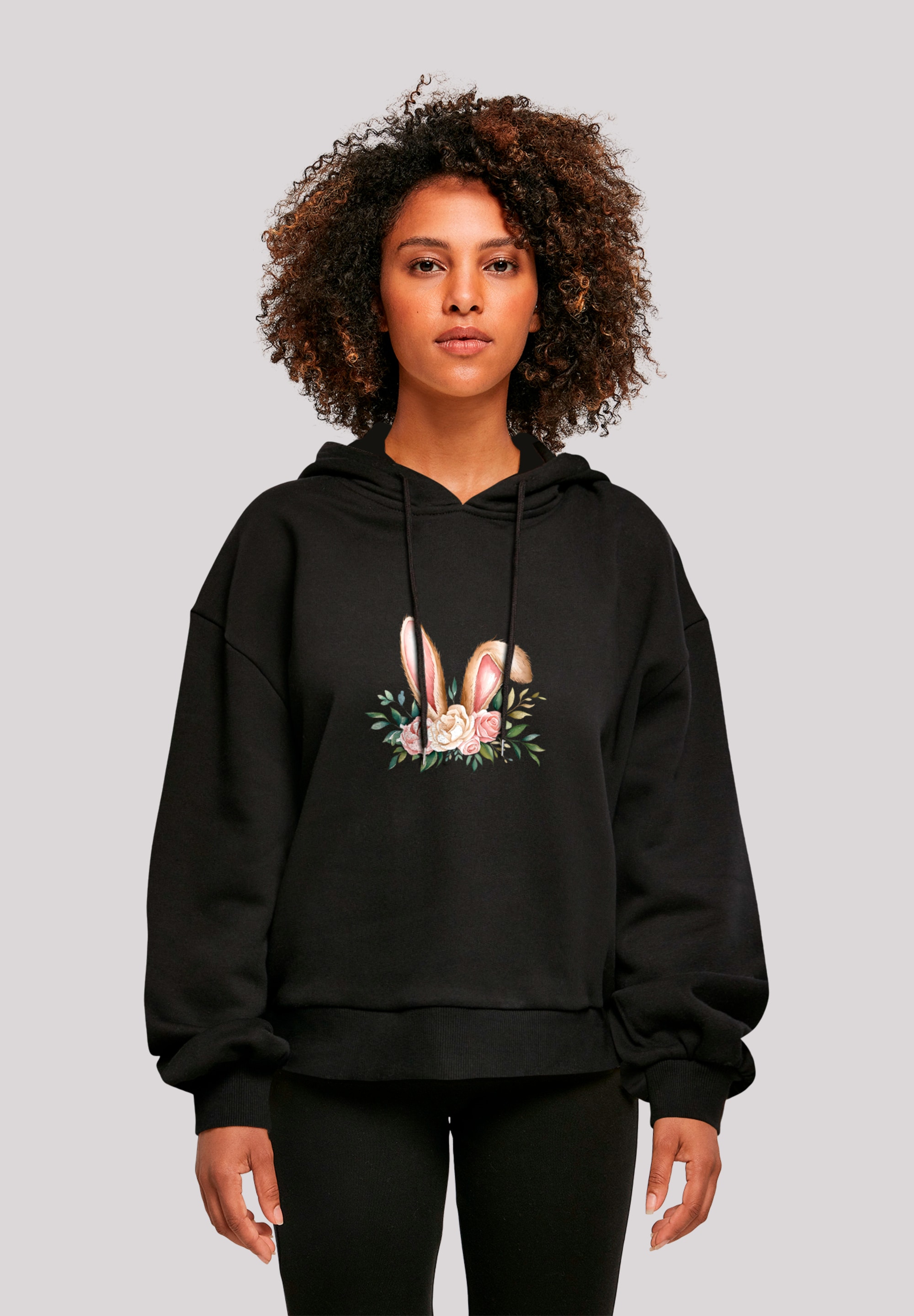 F4NT4STIC Sweatshirt "Blumen Osterhasen Ohren Dekor", Premium Qualität günstig online kaufen