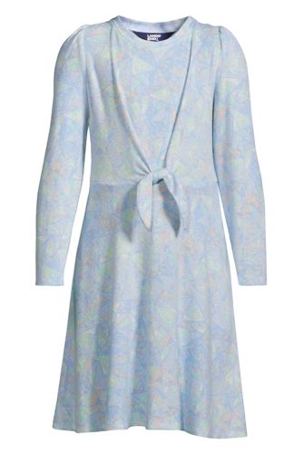 Kleid mit geknoteter Taille COZY, Größe: 128-134, Blau, Jersey, by Lands' E günstig online kaufen