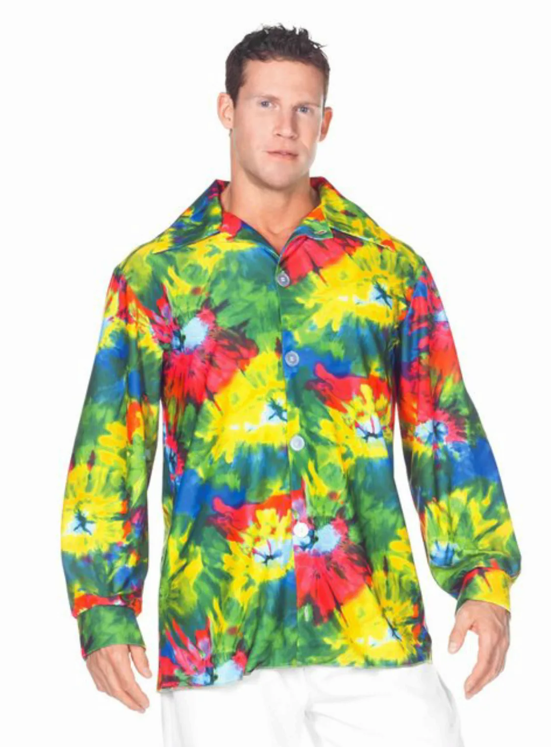 Underwraps T-Shirt Hippie Hemd Karibik Farbenfrohes 70er Jahre Hemd für Eue günstig online kaufen