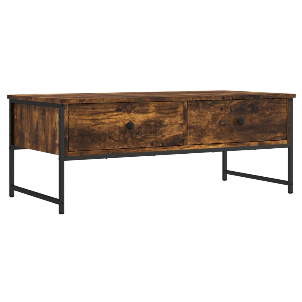 vidaXL Couchtisch Couchtisch Räuchereiche 101x49x39,5 cm günstig online kaufen