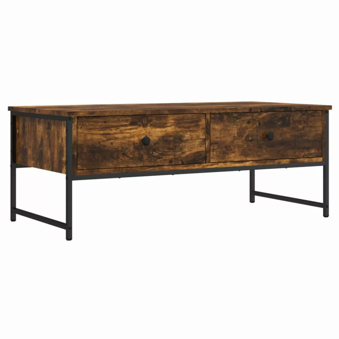 vidaXL Couchtisch Couchtisch Räuchereiche 101x49x39,5 cm günstig online kaufen